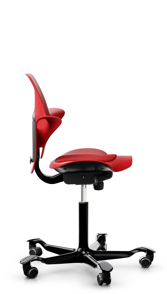 HAG Capisco  Puls 8010 Xtreme 079 rot, schwarzes Fußkreuz