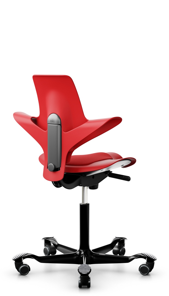 HAG Capisco  Puls 8010 Xtreme 079 rot, schwarzes Fußkreuz