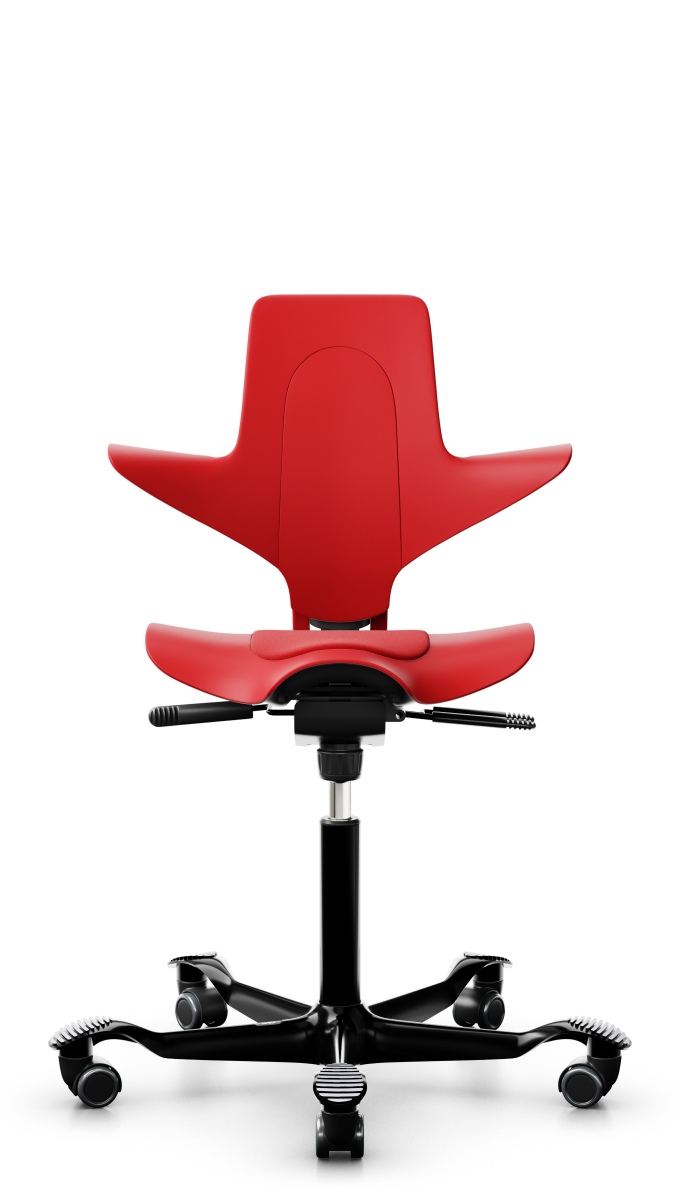 HAG Capisco  Puls 8010 Xtreme 079 rot, schwarzes Fußkreuz